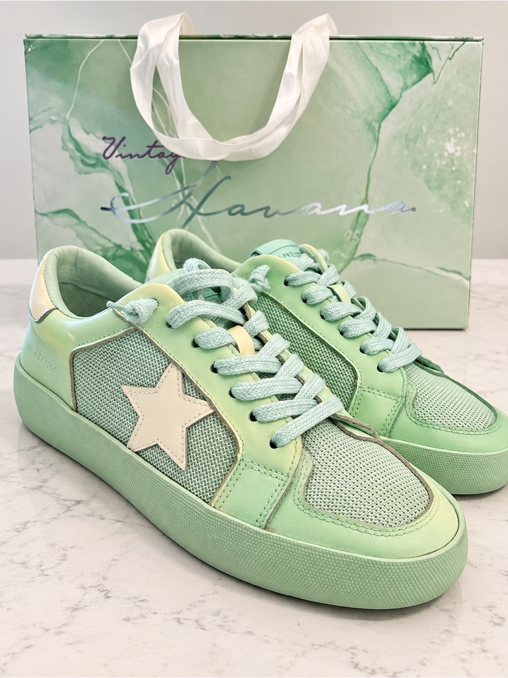 Vintage Havana Mint Green Extra Dip Dye Sneaker